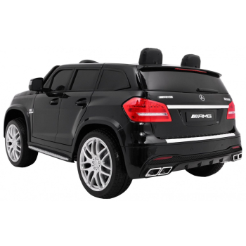 Auto na akumulator Mercedes AMG GLS63 dla dzieci Czarny + Lakierowany + 4x4 + Nawiew powietrza